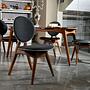 Touch Dining table set 5-piece. Linen Anthracite 5