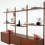Teak Wood Shelf 1960s 2