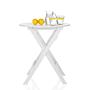 Garden table / Folding table TRAVANO T plastic white hjh LIFE 1