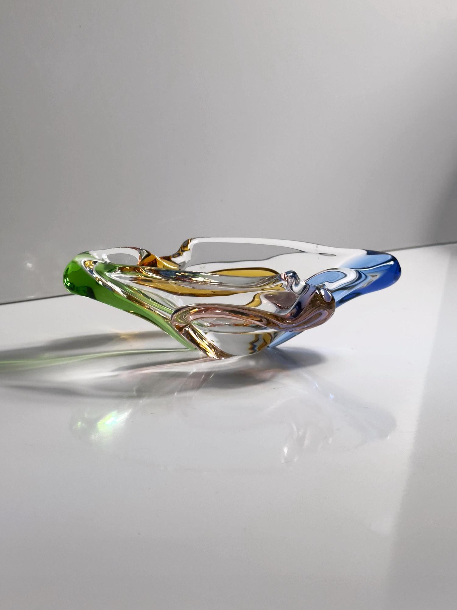 Vintage Schale Glas 1950er Jahre 0