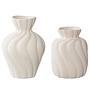 Pupuh Vase Set 2-piece Ceramic White 1