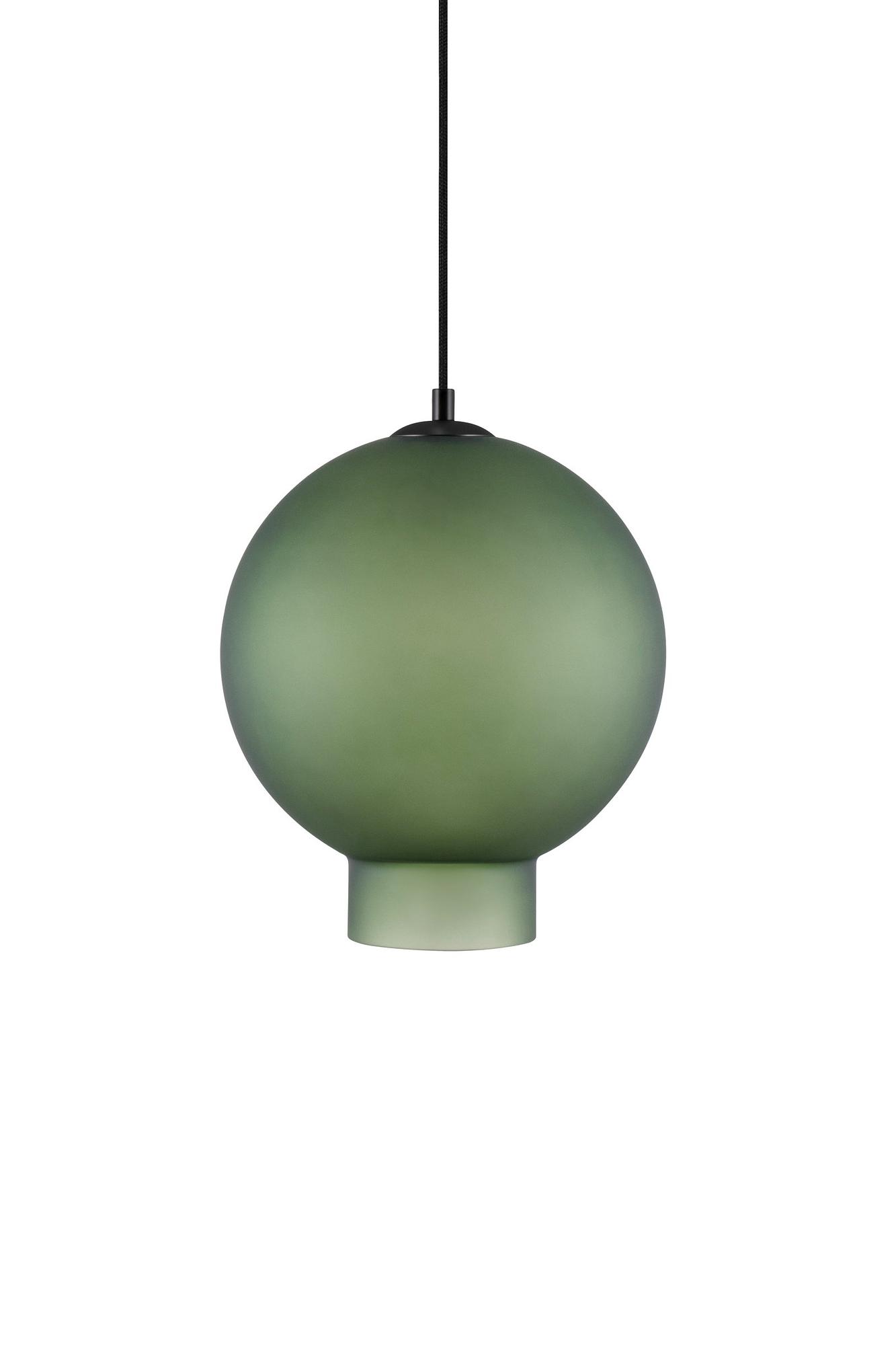 Bams pendant lamp frosted glass green Ø 25cm 1