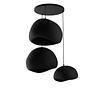 3-Flammig Wabi Sabi Ashveils Pendelleuchte Schwarz 6