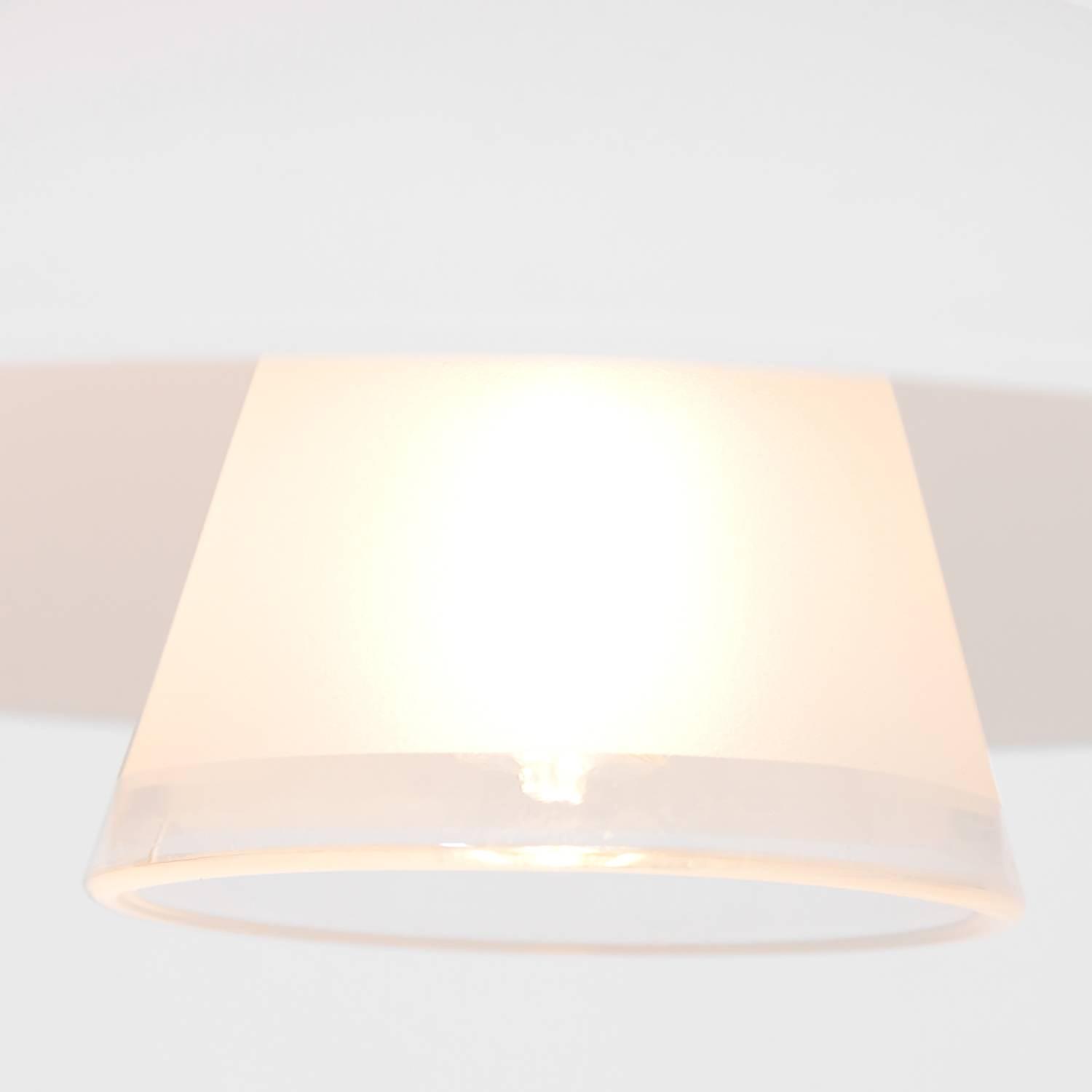 Plate IV LED Pendant Lamp Frosted Glass Iron 1-light 3