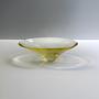 Vintage Schale Glas Gelb 1960er Jahre 2