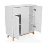 ESTHA Highboard Wood White 1
