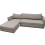 Madison Sofa Bed Recamiere Left Agnes Brown 7