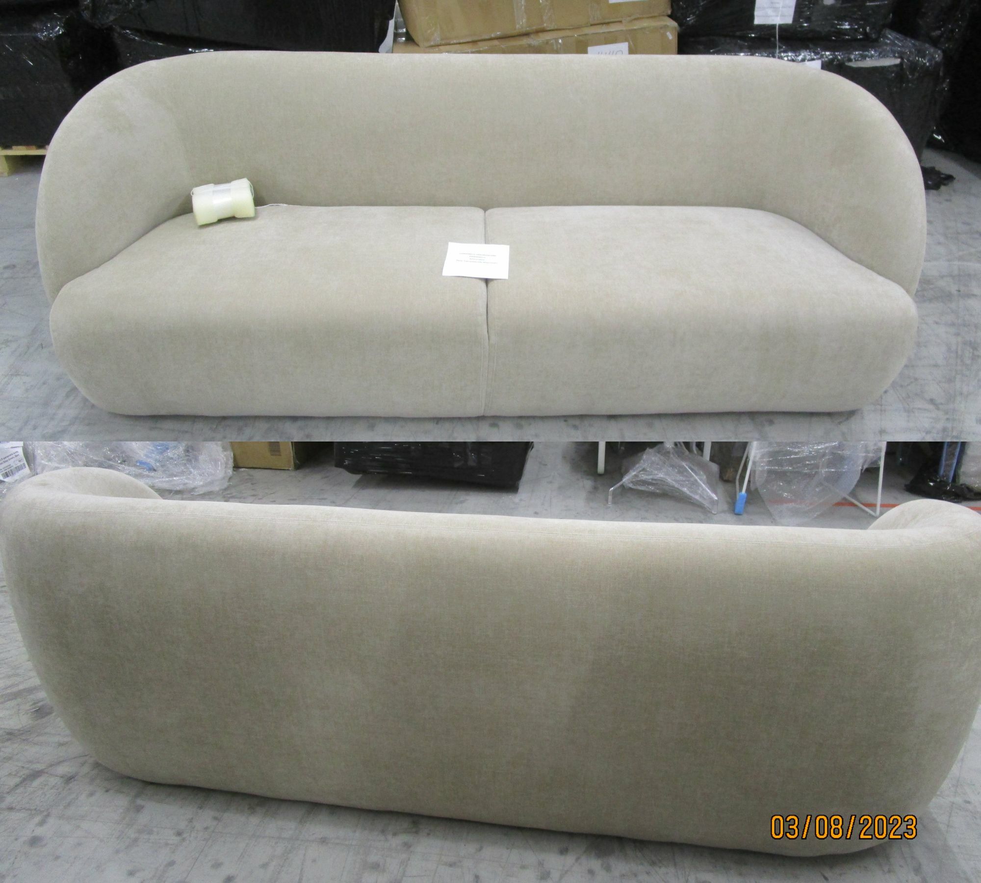 Design-Award-Winning Paula Sofa 3-Sitzer Danny Cream 5