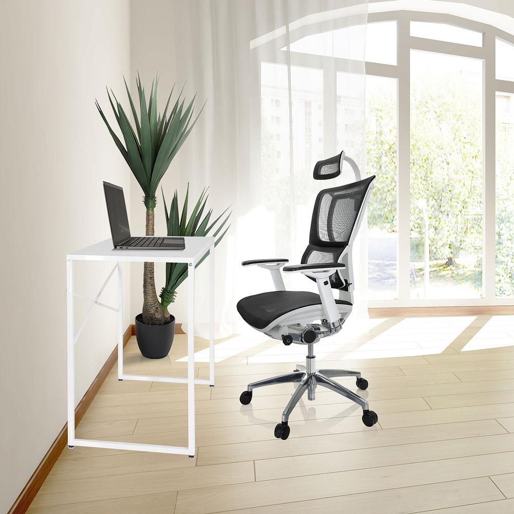 EASY UP H Scrivania Legno Bianco 6