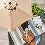 Sonnenschirm Aluminium Polyester Beige 4