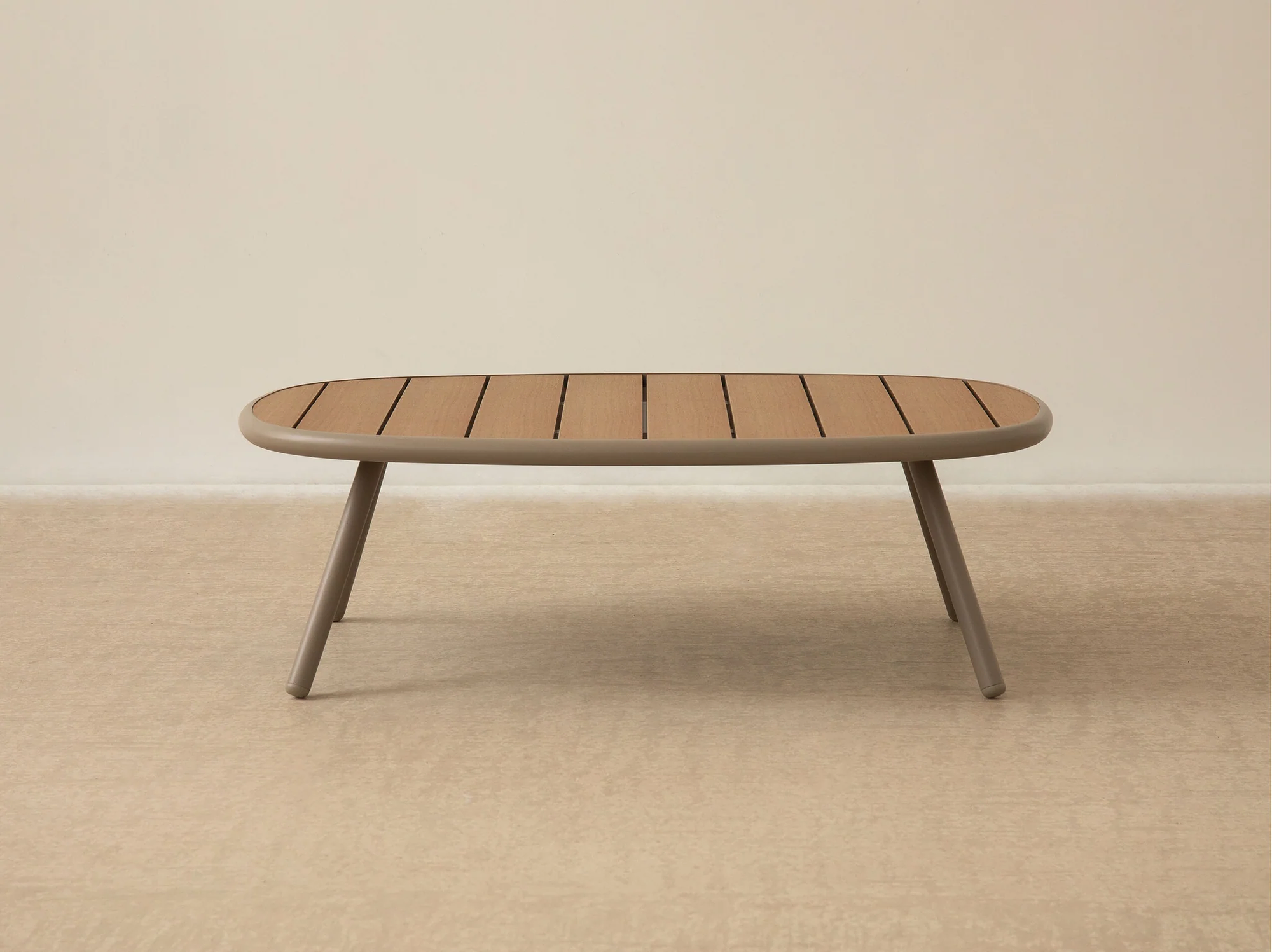 Margalida Gartentisch Kunststoff Creme 1