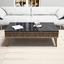 Milan Coffee table walnut brown black 1