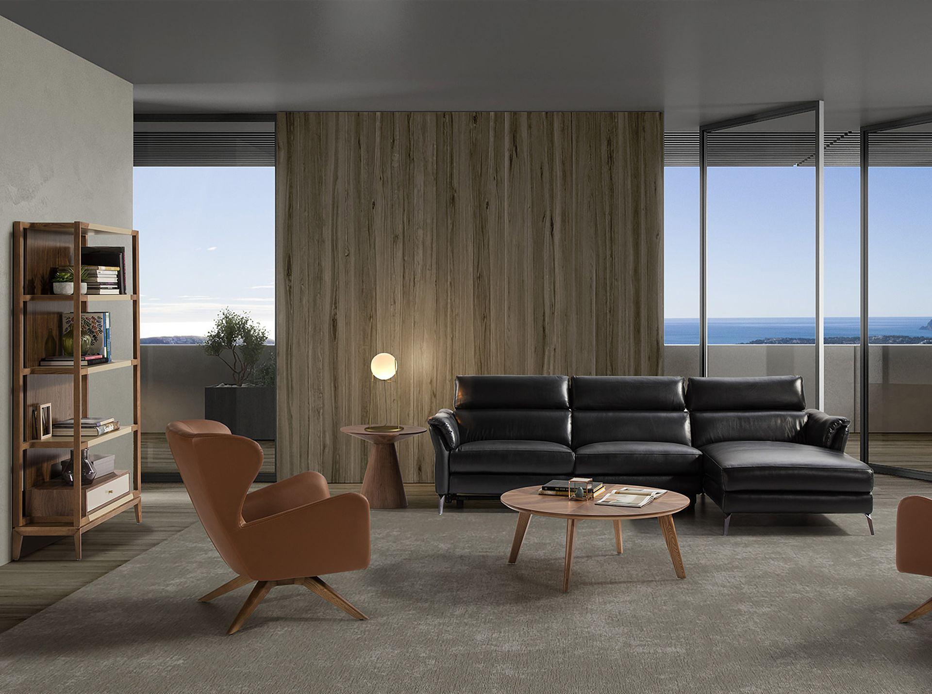 Drehbarer Sessel Kunstleder Braun 3