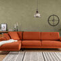 Modernes Sofa Récamiere Links Groß Orange 0