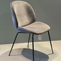 Beetle Dining Chair Stuhl Velvet Leder Pigeon Grey 2