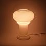 Vintage Pilz Tischlampe Muranoglas 1960er Jahre 1