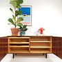 Vintage Sideboard Holz Braun 3