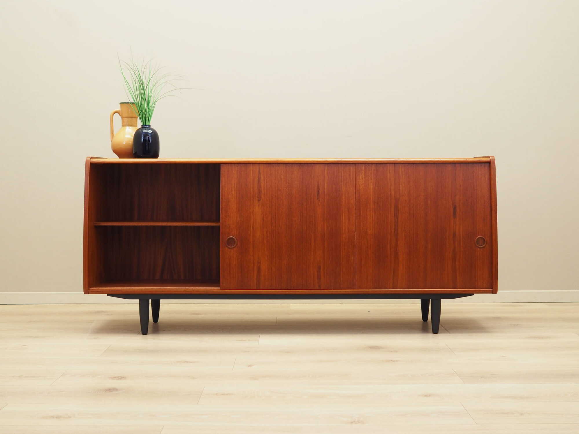 Vintage Sideboard Teakholz Braun 1970er Jahre 2