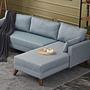 Bella Sofa Chaise Lounge Right Blue 1