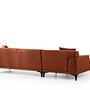 Petra L Corner sofa Orange 6
