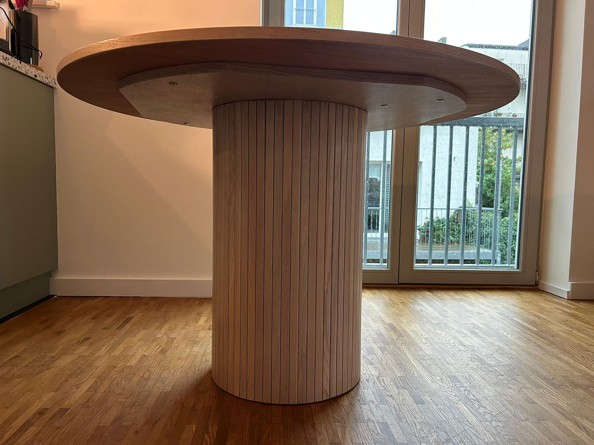 Bianca Esstisch Creme 110cm 4