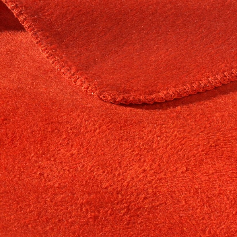 Wohndecke aus Baumwollmischgewebe Rot 1