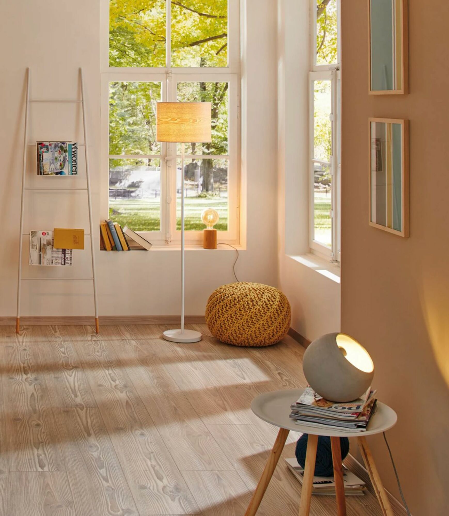 Tischleuchte 1-flammig Beton 2