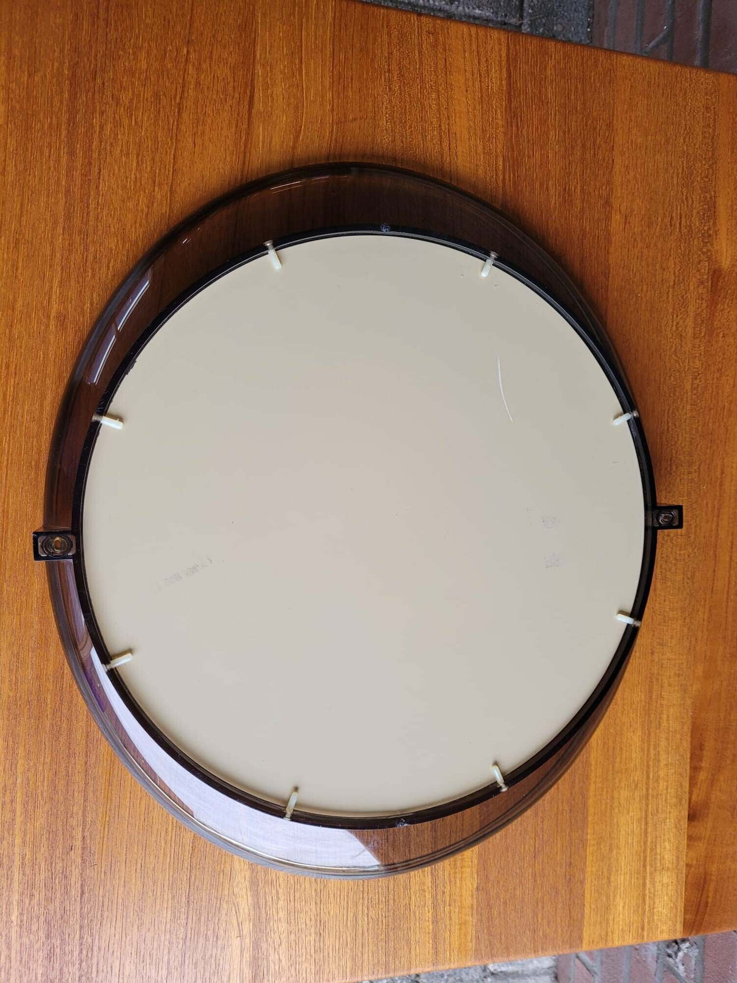 Vintage Spiegel Kunststoff Schwarz Transparent  3