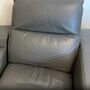 Kinosofa 2-Sitzer Leder Grau 5