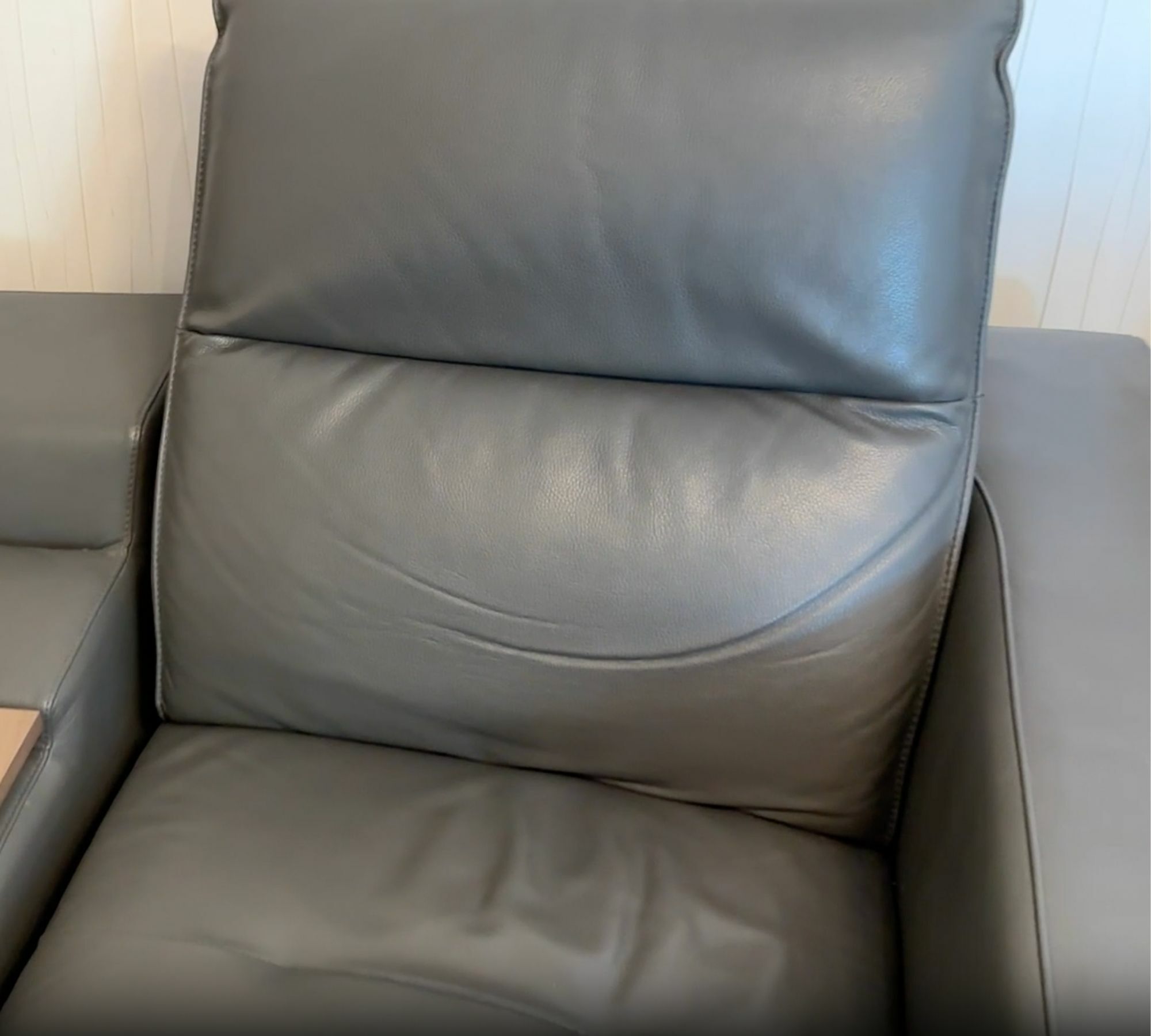 Kinosofa 2-Sitzer Leder Grau 5