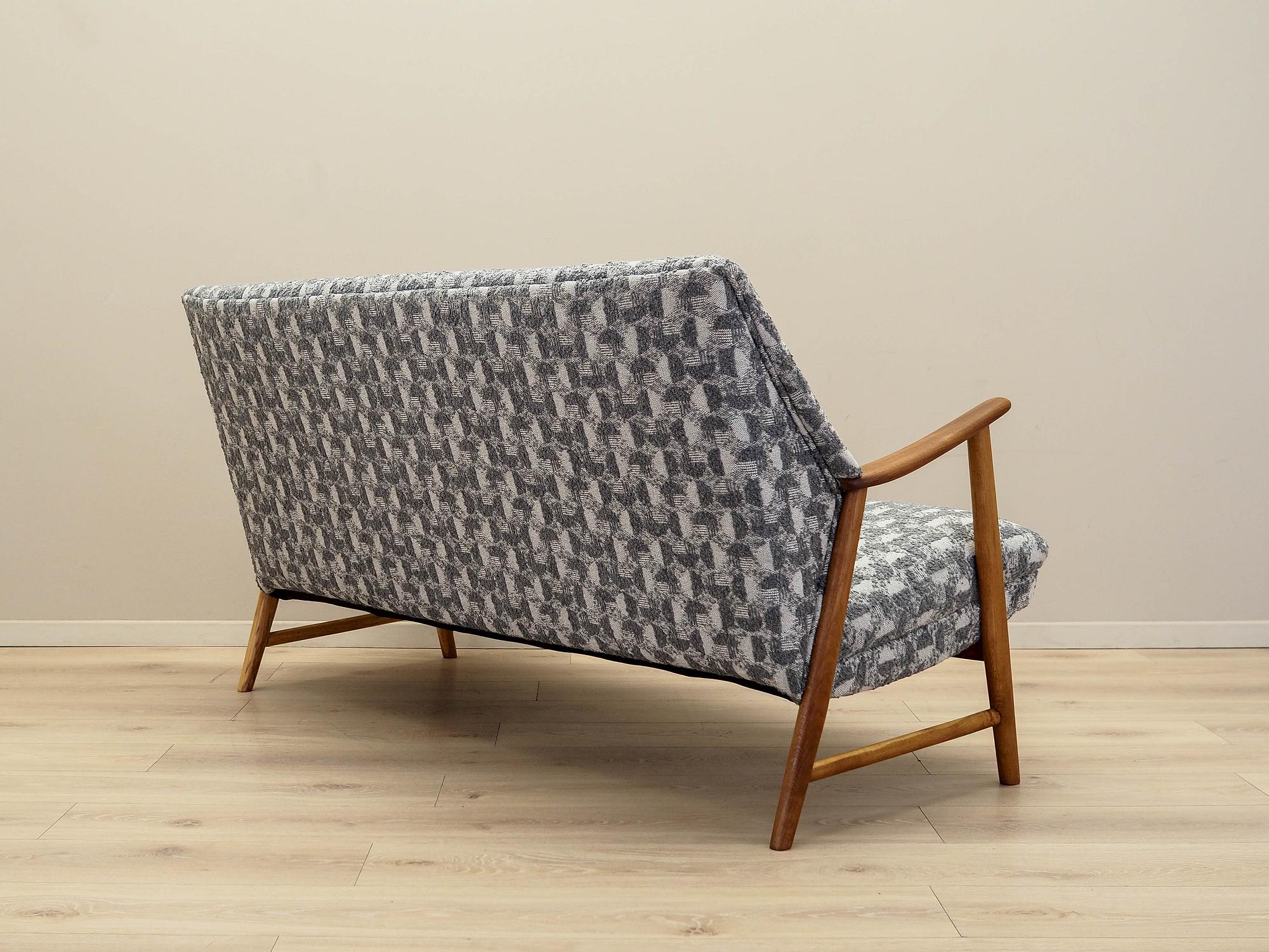 Colorful Oak Sofa 1970s 6