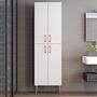 Benta Cabinet White with golden details 1
