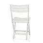 TRAVANO Sedia da giardino plastica bianco 9