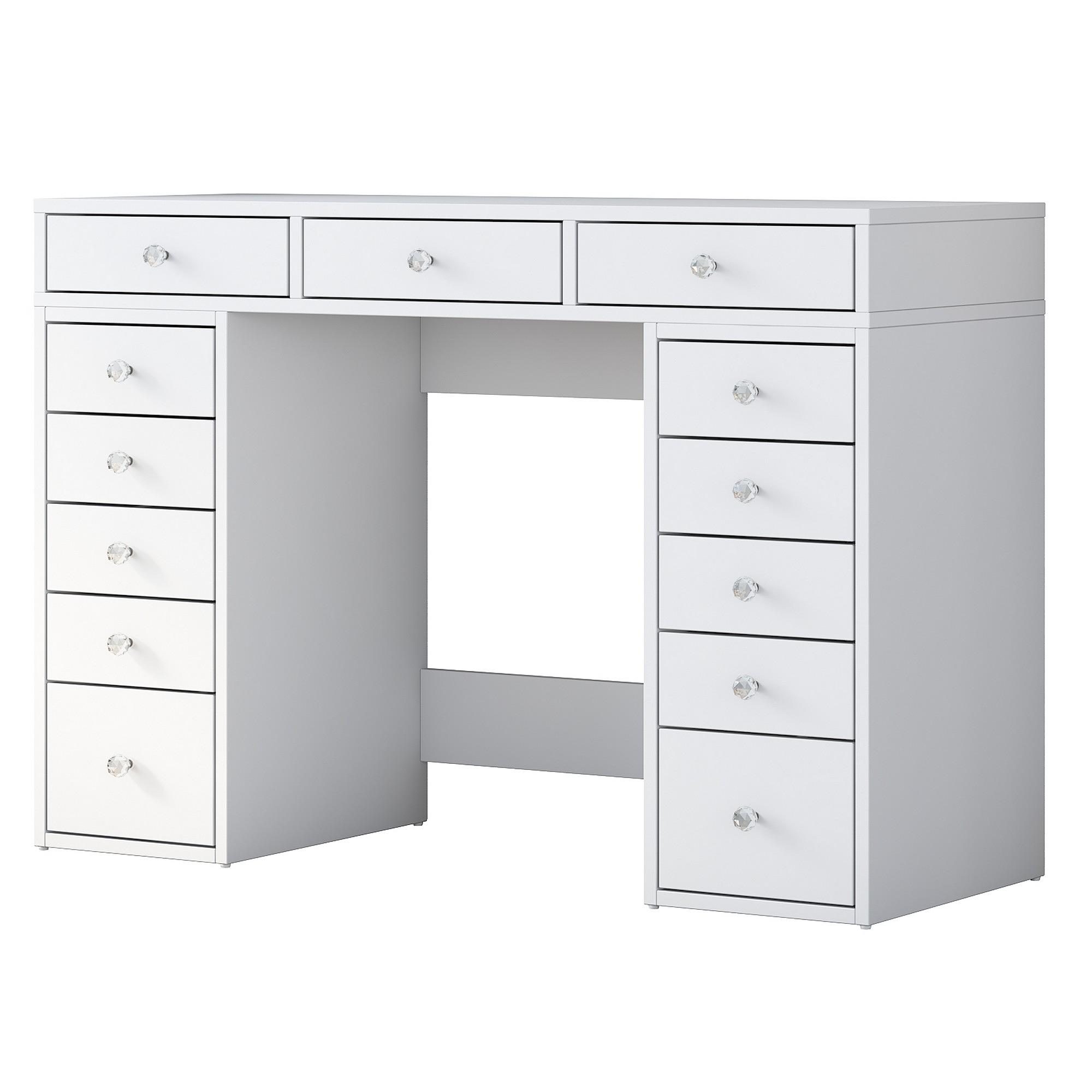 Dressing table with drawers White 5