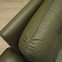 Sofa Leder Grün 1970er Jahre 9