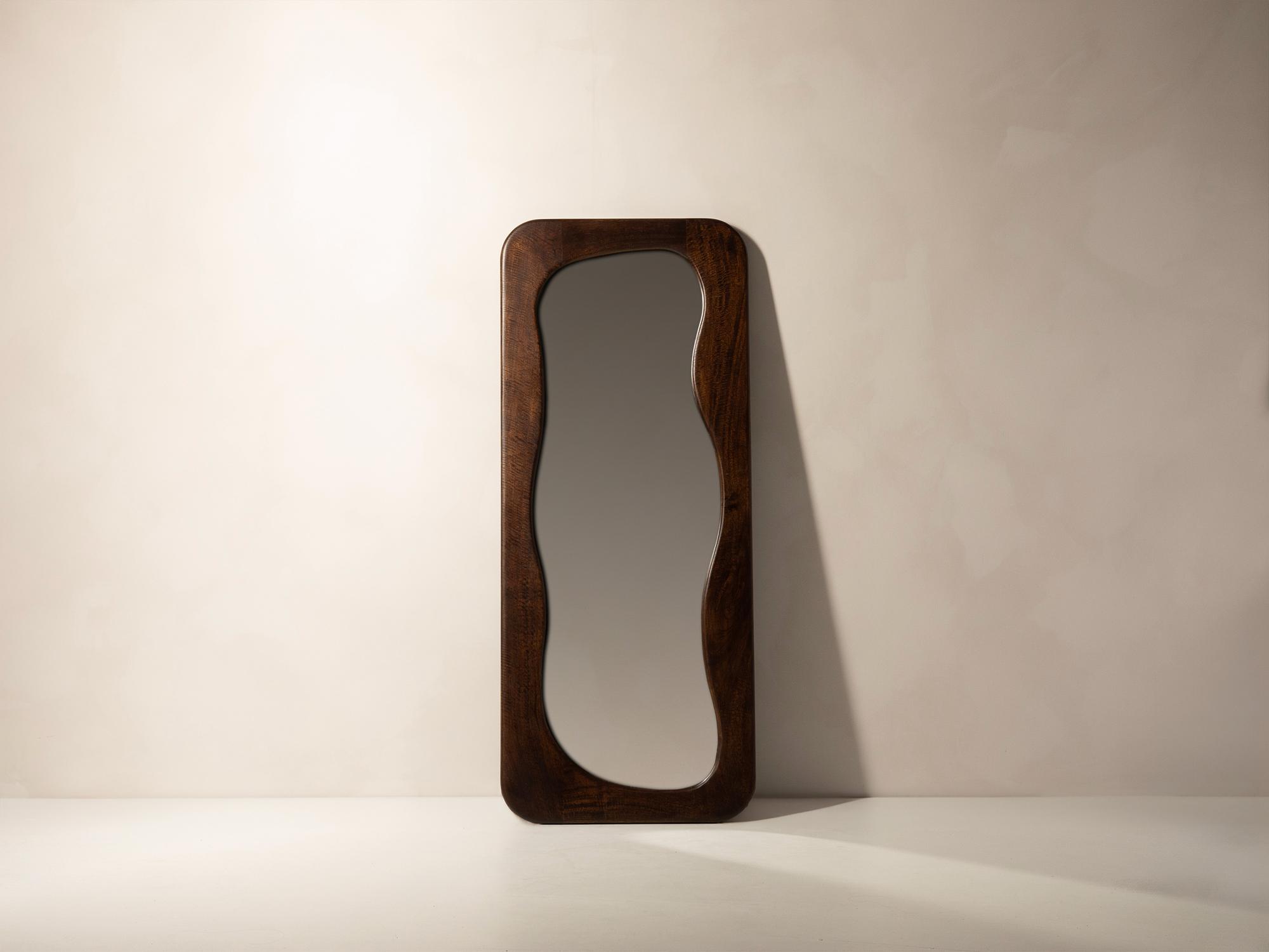 Mirror Adamas Walnut 60x3x145cm 4