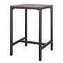 Bartisch GRASBY Pinie Massiv Metall Schwarz 1