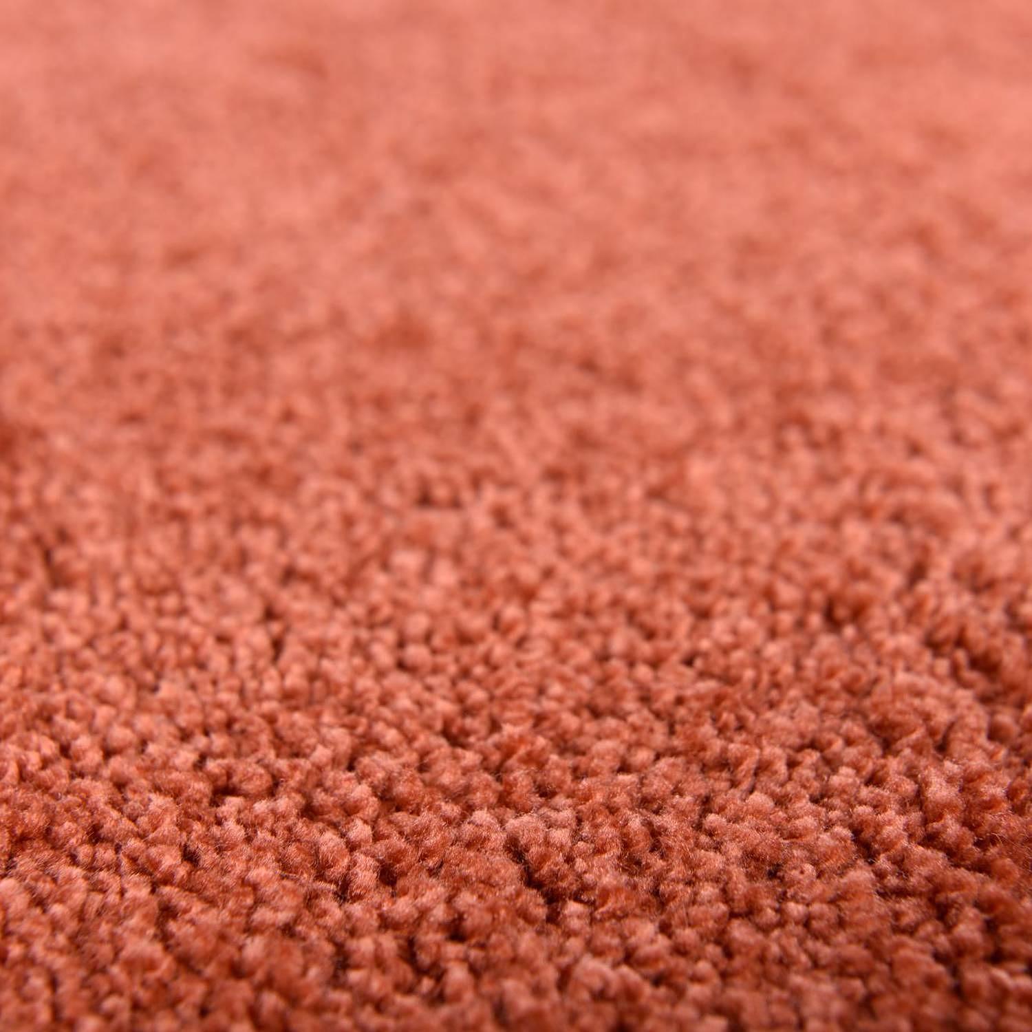 Hochflorteppich Cozy Uni Rostbraun 2