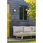 Bear 3-seater garden sofa aluminium grey 2