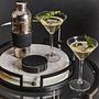 Mixology Set mit vier schwarzen Untersetzern
 8