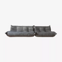 Togo Lounge Set 2-pc. Velvet Silver Grey 0