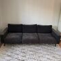 Carlton Sofa 3-Sitzer Feincord Steingrau 1
