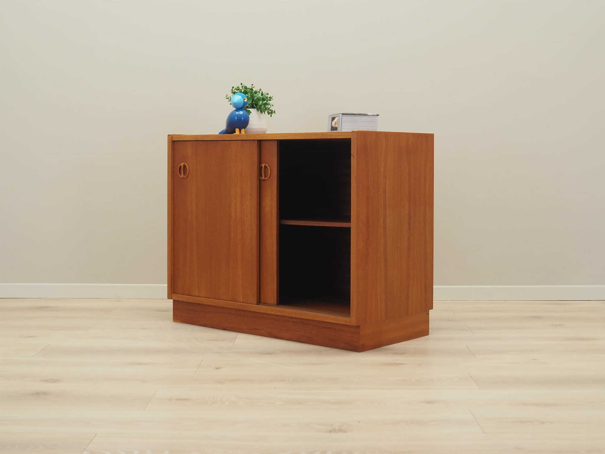 Vintage Cabinet Teak Wood Brown 1970s 4