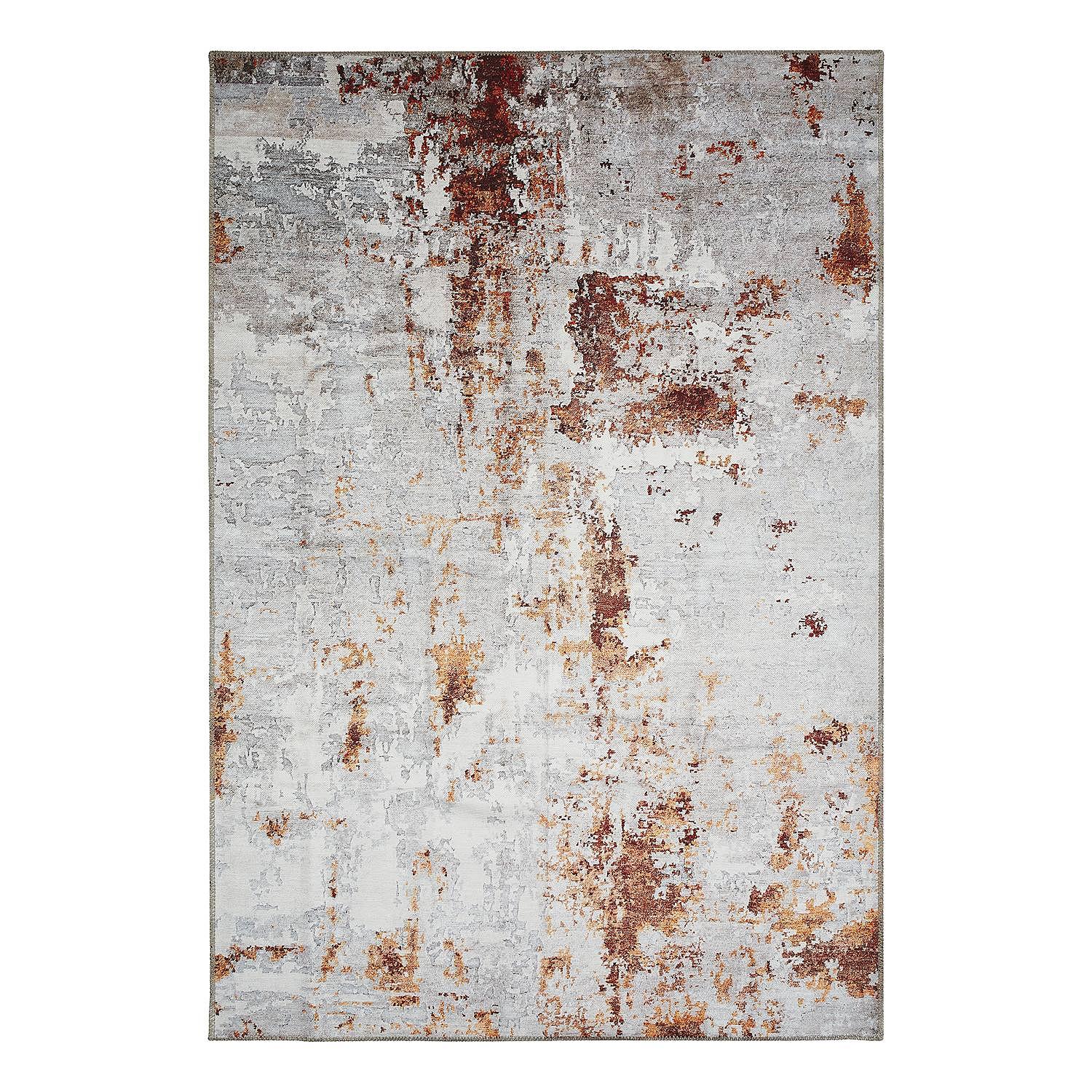 Lago Typ A Teppich Silber Rot 200 x 290 cm 1
