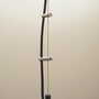 Vintage pendant lamp glass plastic grey 1970s 3