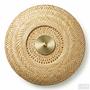 Zelux ceiling light 1-bulb bamboo iron 3