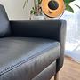 Alexx 2-Sitzer Sofa Leder Schwarz 3