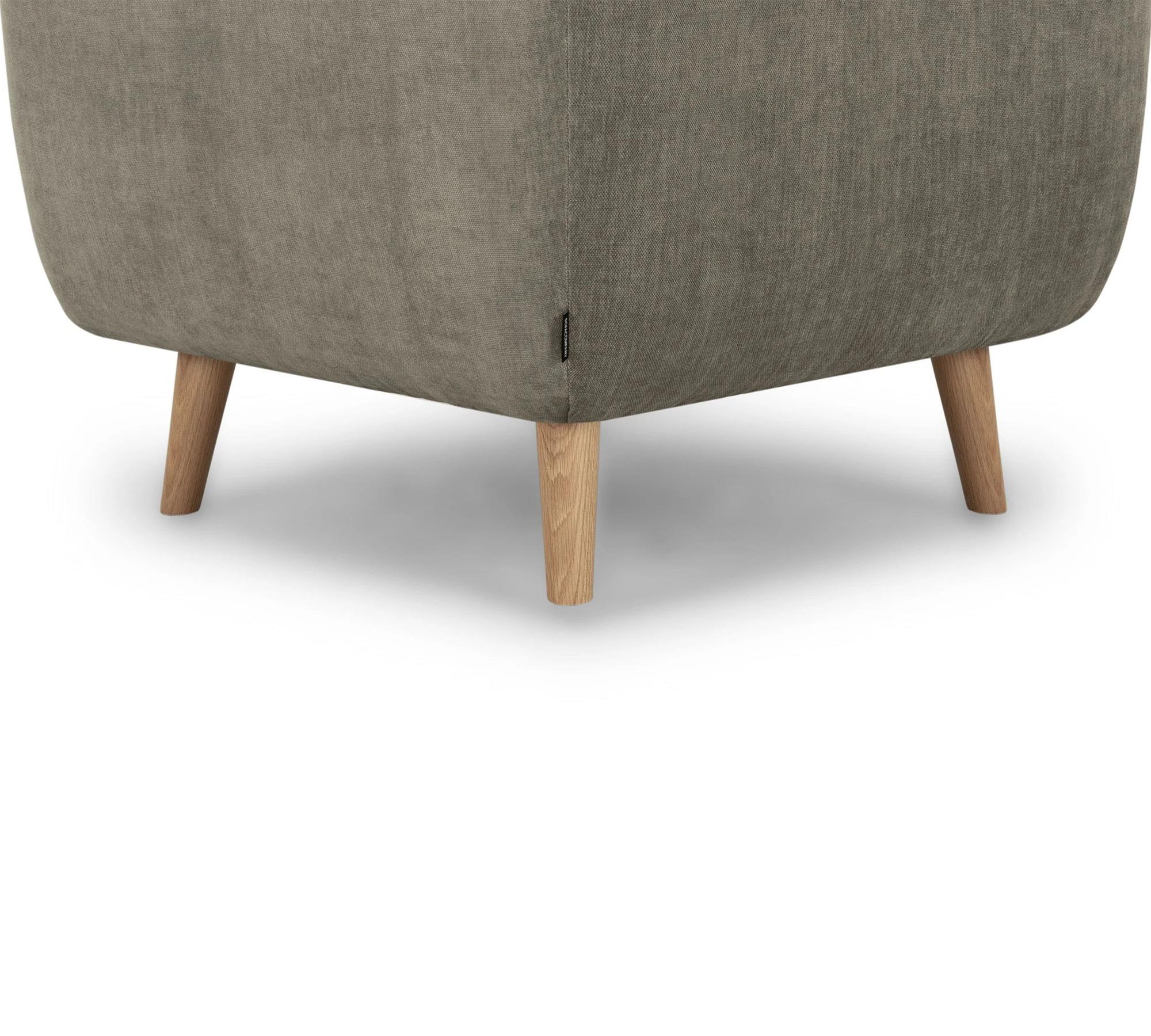 Alfred 1-Sitzer Eckmodul Links Planet Grey Green 3