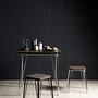 District Chrom Metall und Elm Holz Tisch
 0