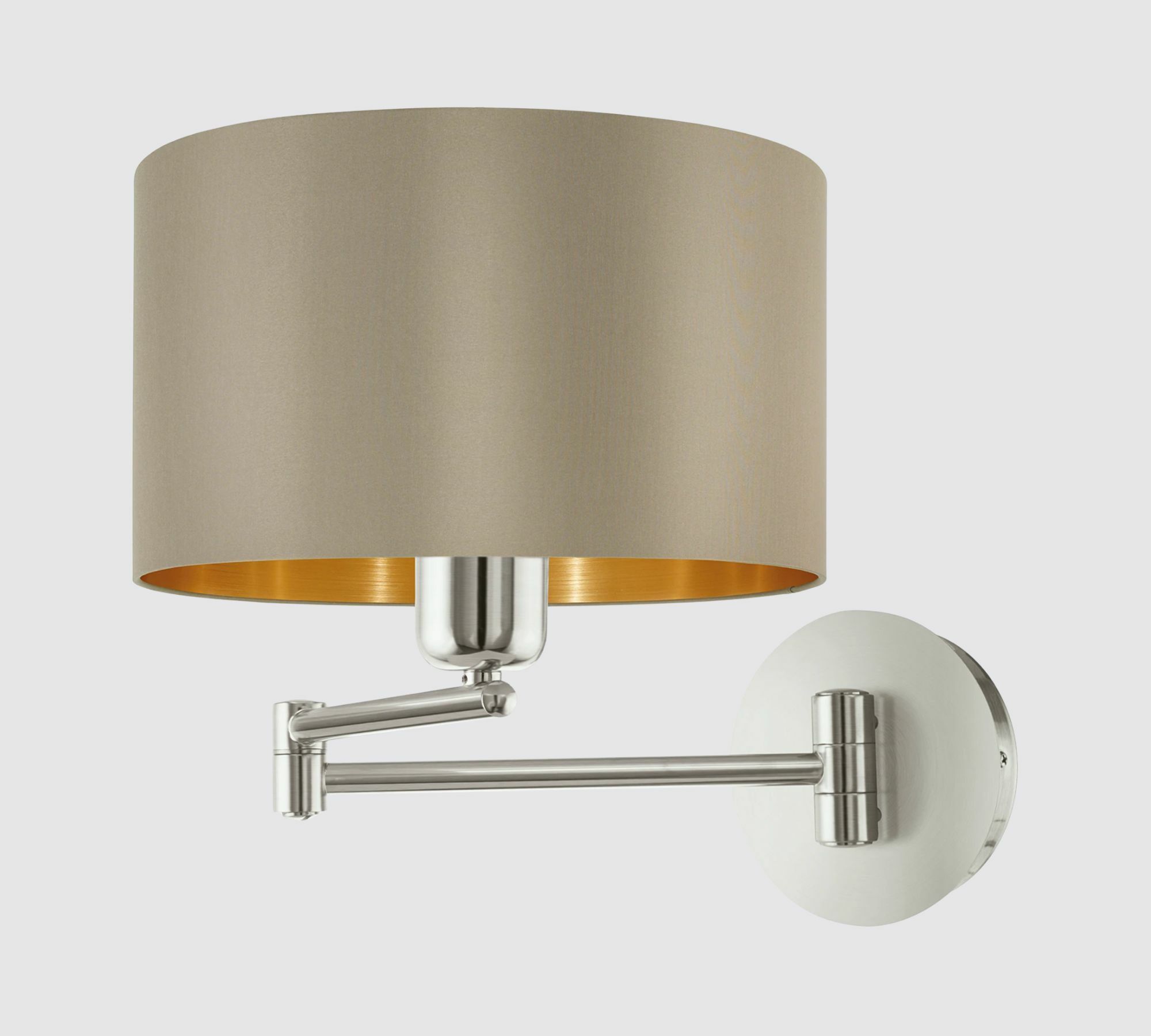 Wall lamp mixed fabric steel 1-light 0